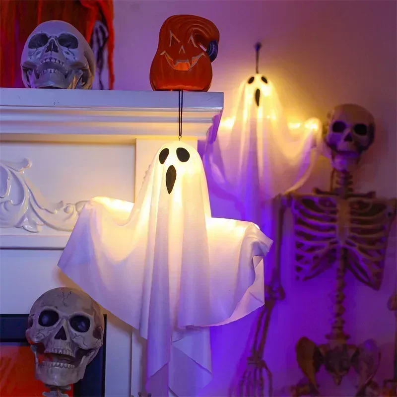Halloween Pumpkin Decor Led - 2025 Halloween-LED-Nachtlicht, Geisterparty, Heimdekoration, für drinnen