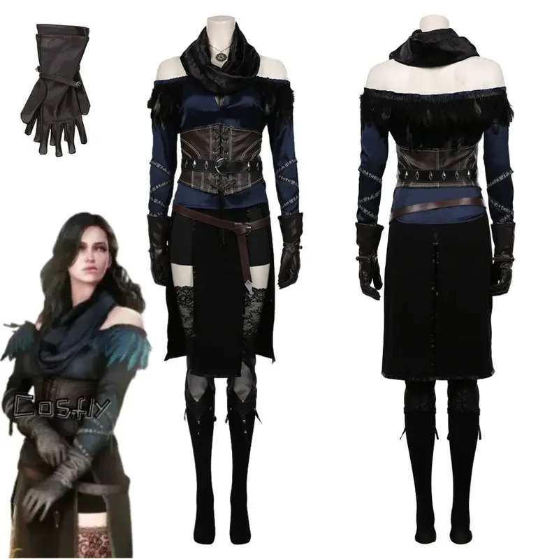 Halloween Costume Kids - Yennefer Cosplay Fantasia Kostüm Verkleidung für