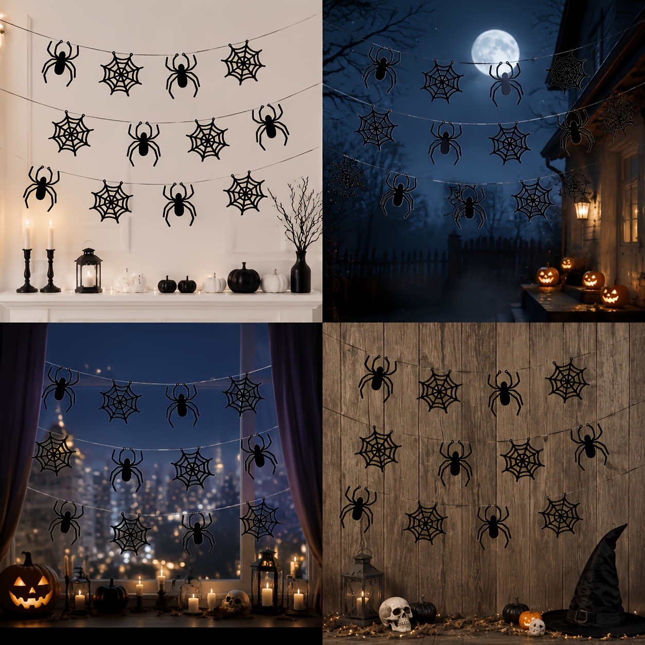 2 Sets Halloween-Spinnennetz-B – Spider Web Halloween Decoration Bewertung und Preis
