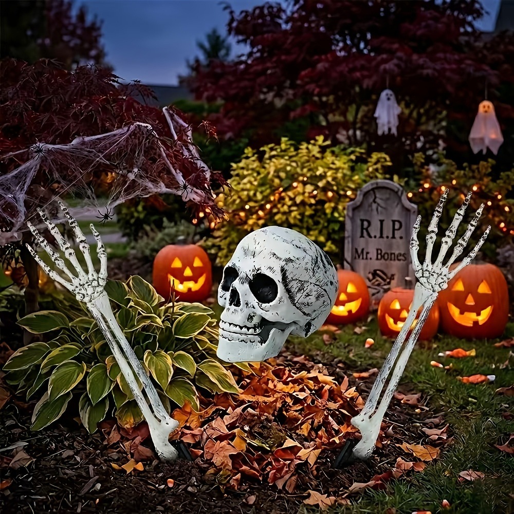 3-teiliges Halloween-Gartendek – Halloween Skeleton Decoration Bewertung und Preis