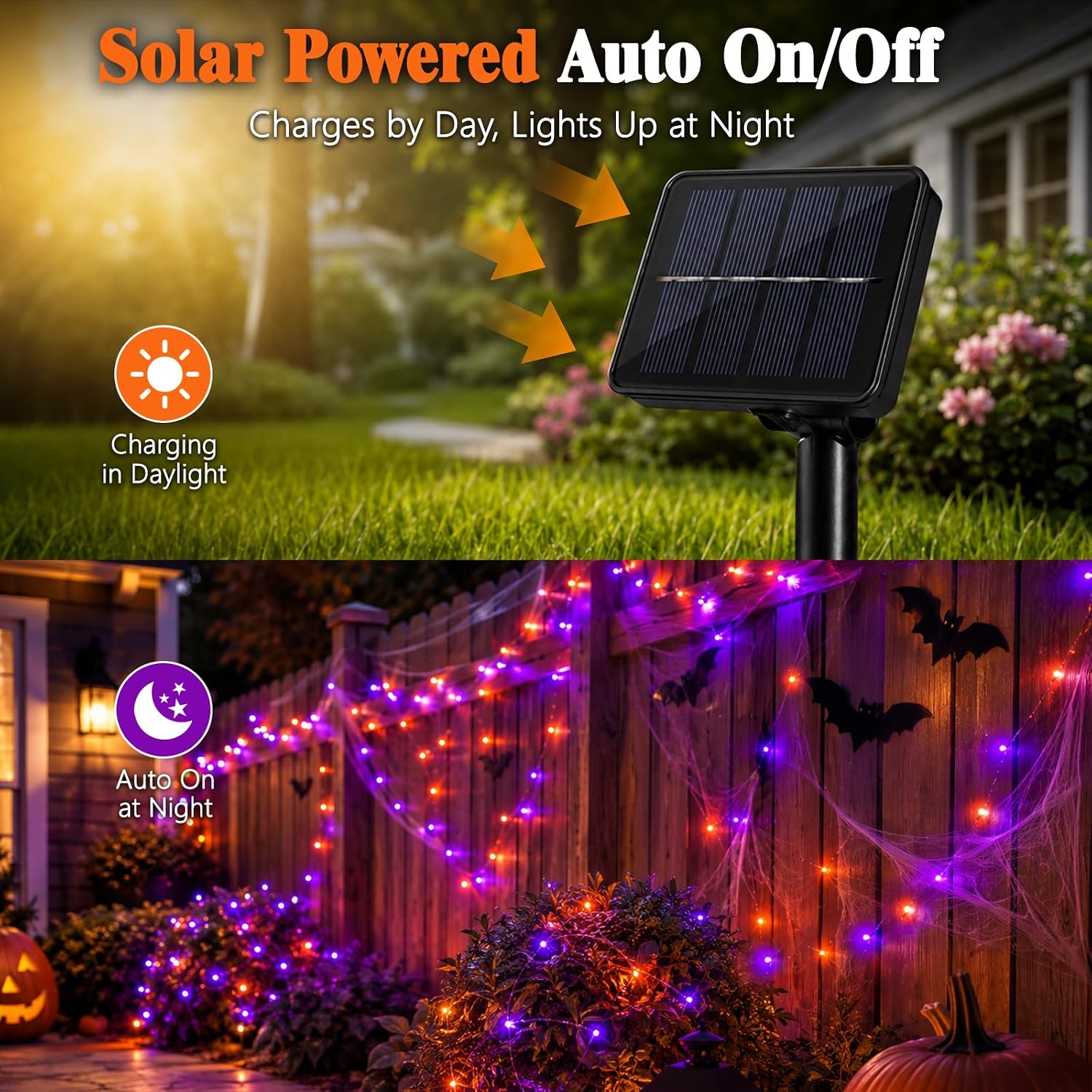 Halloween LED Solar-Kupferdrah – Halloween Led String Lights Orange Bewertung und Preis