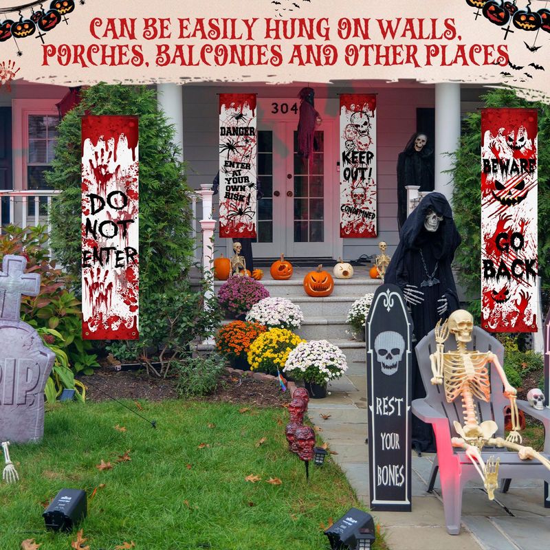 VIKAMA Halloween Haustür-Abdec – Halloween Skeleton Decoration Bewertung und Preis