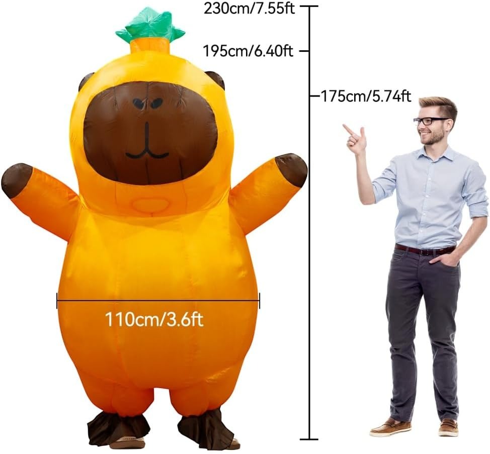Aufblasbares Capybara-Kostüm f – Halloween Costume Adult Bewertung und Preis