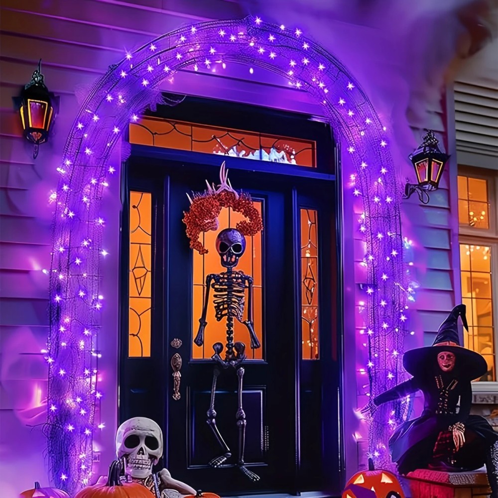 1/2PC12M100LED Halloween-Dekor – Halloween Led String Lights Orange Bewertung und Preis