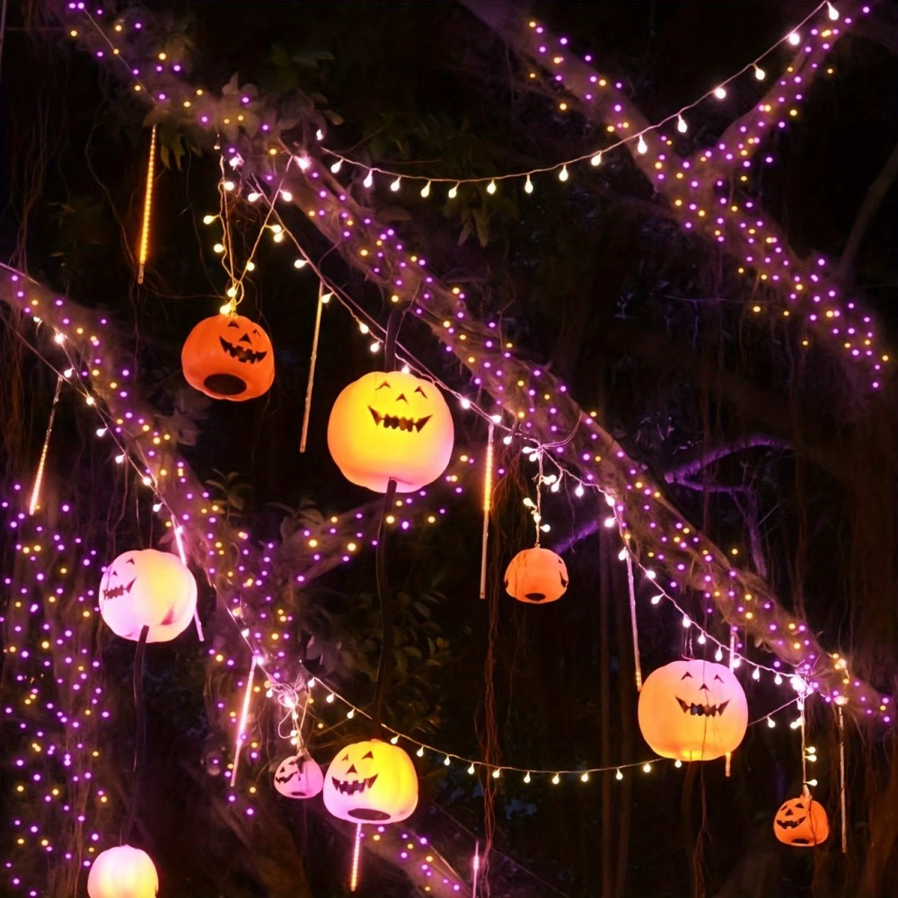 1/2PC12M100LED Halloween-Dekor – Halloween Led String Lights Orange Bewertung und Preis