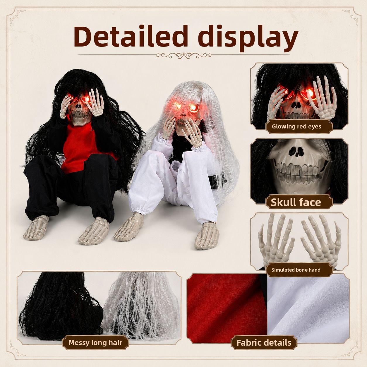 Halloween-Sitzskelett-Dekorati – Halloween Skeleton Decoration Bewertung und Preis