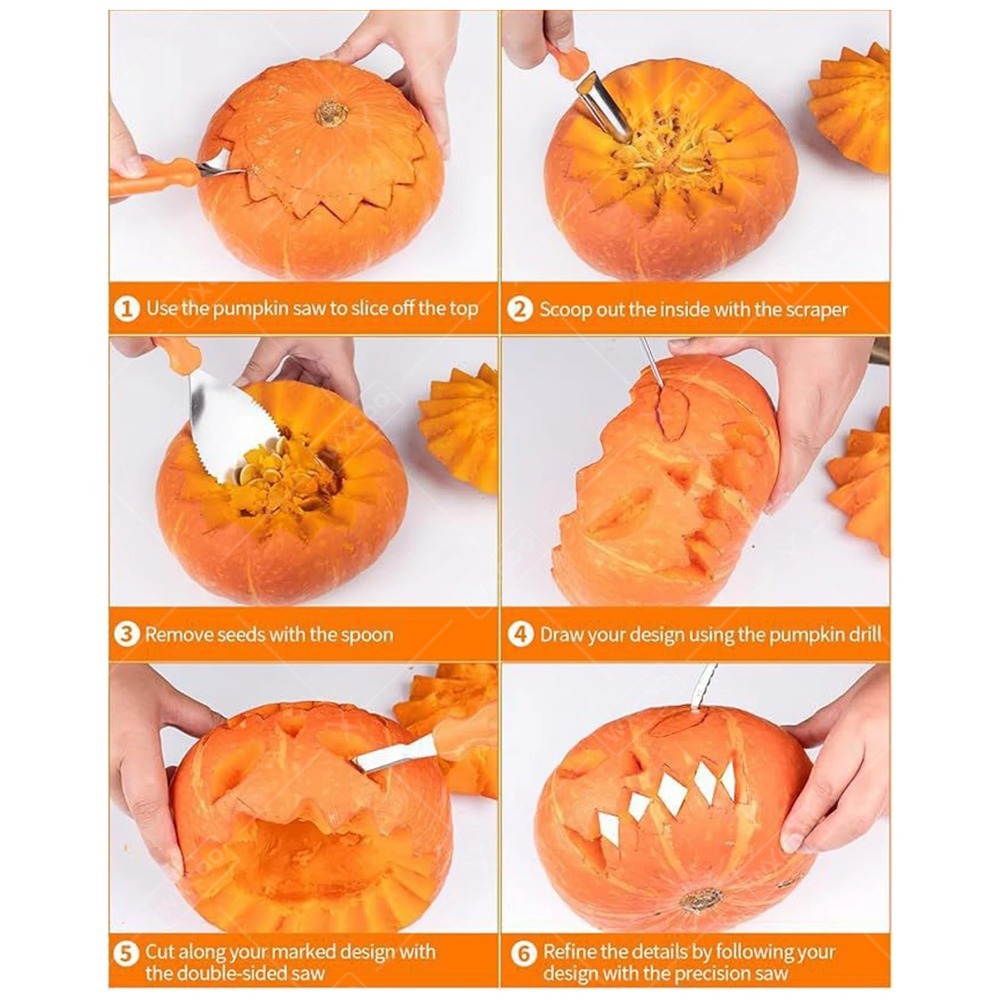 Halloween Kürbisschnitzwerkzeu – Pumpkin Lantern Halloween Bewertung und Preis