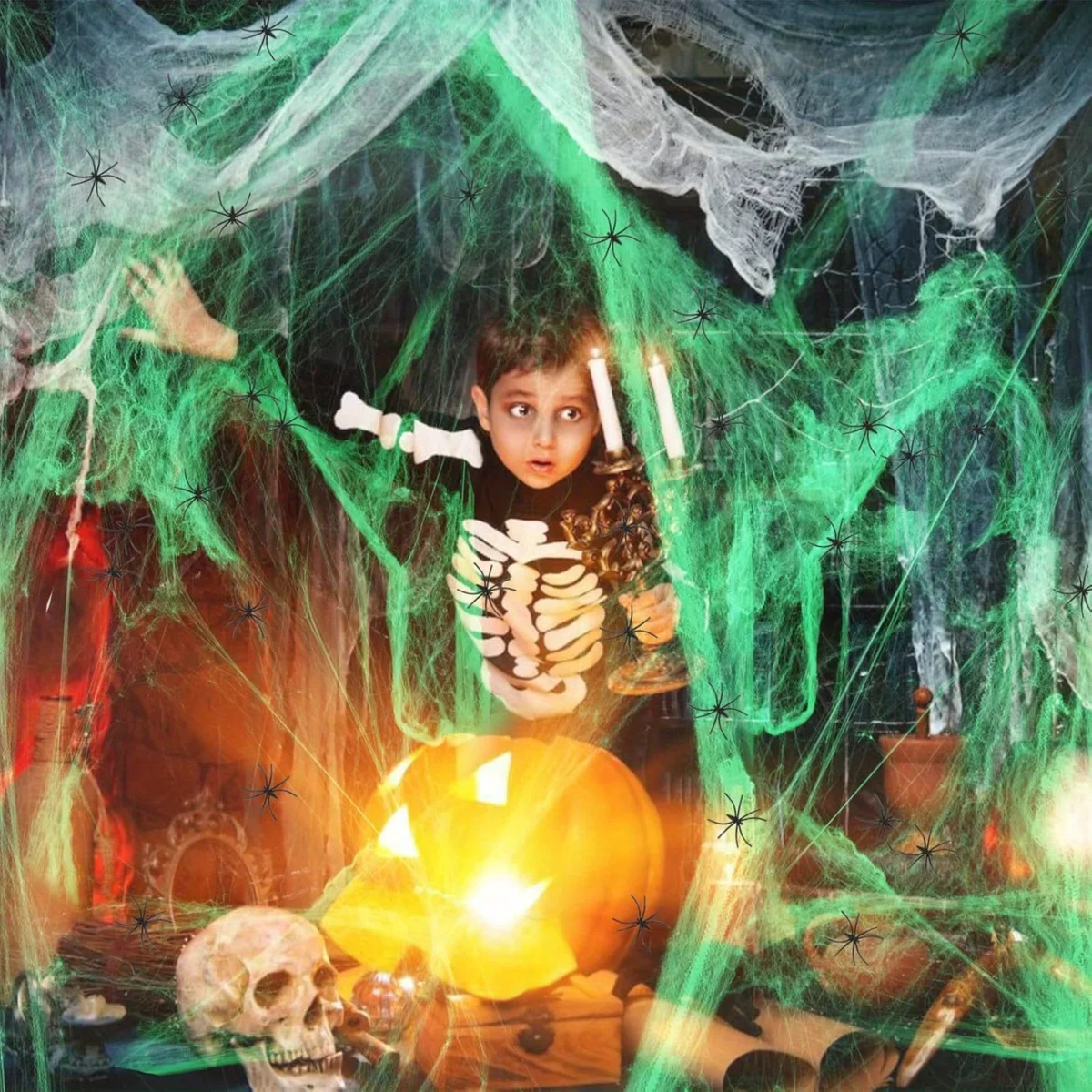 1-20 Stück Halloween-Dekoratio – Spider Web Halloween Decoration Bewertung und Preis