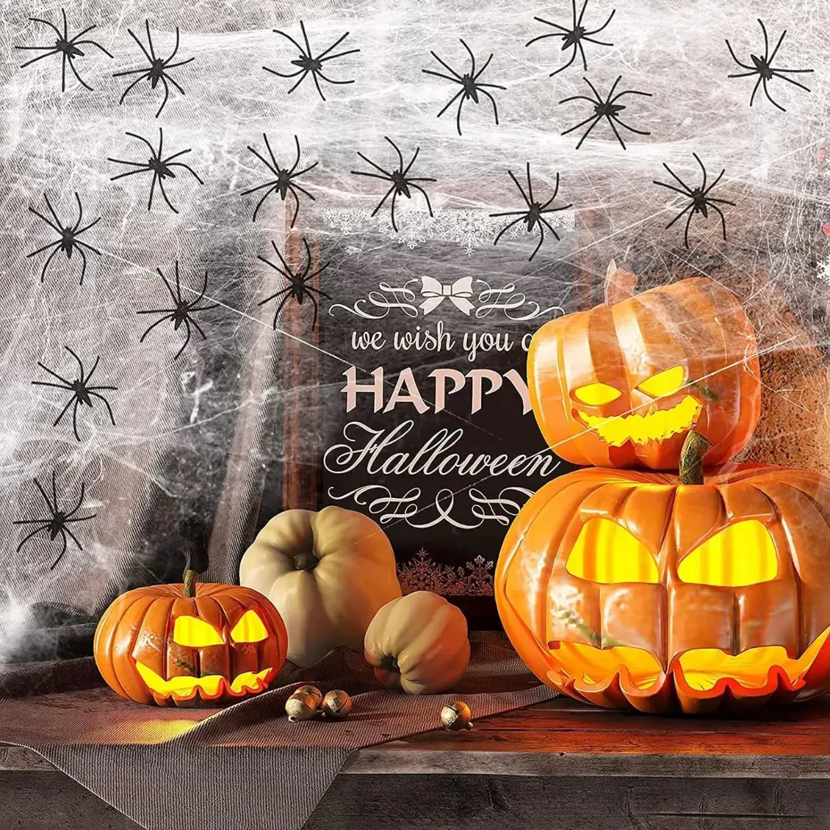 1-20 Stück Halloween-Dekoratio – Spider Web Halloween Decoration Bewertung und Preis