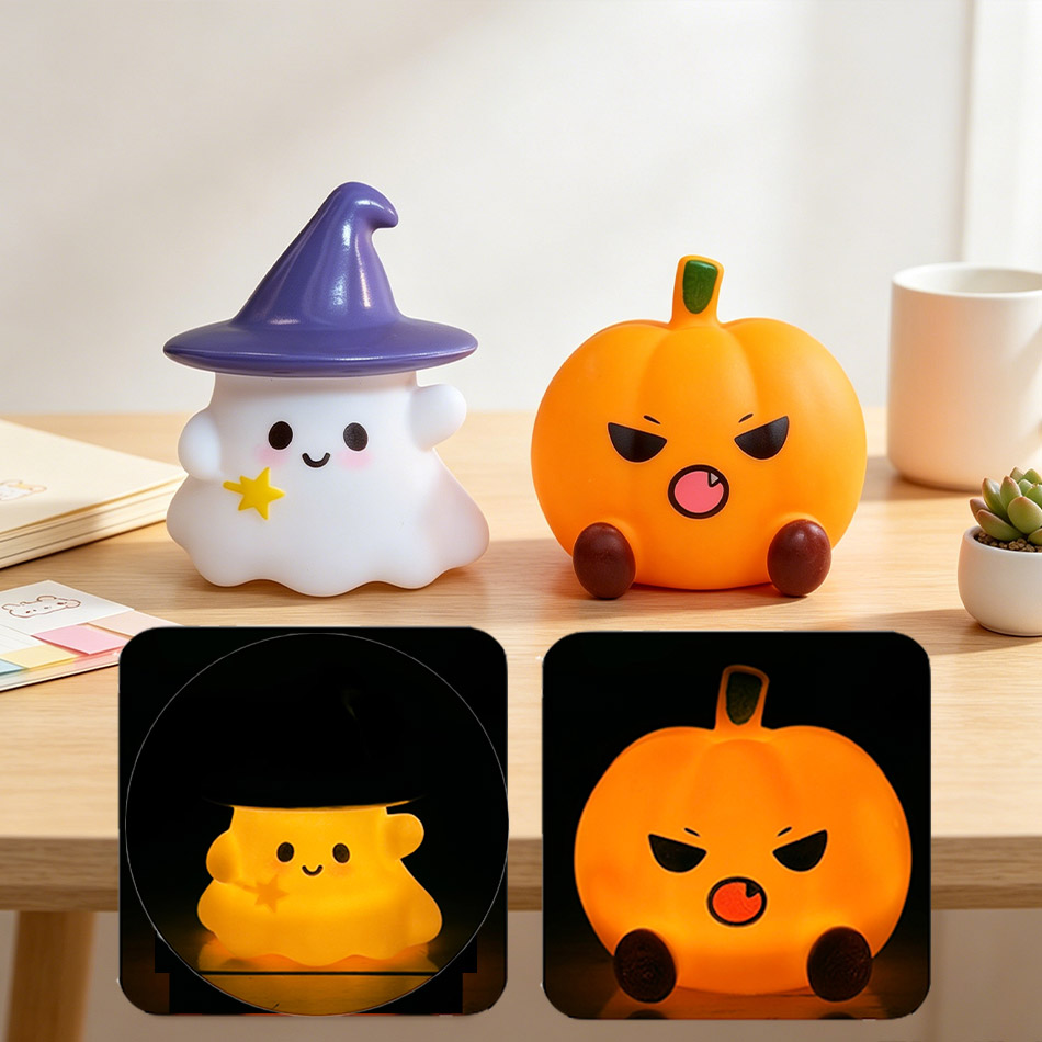Kawaii Hexe Geist Kürbis Silik – Halloween Pumpkin Decor Led Bewertung und Preis