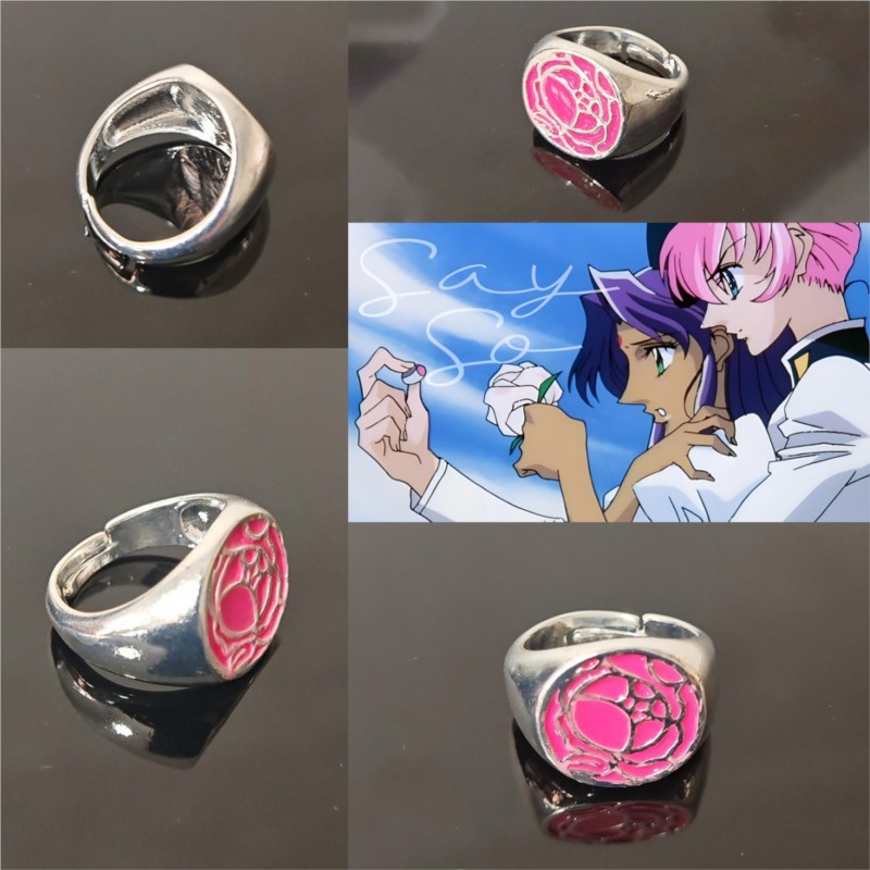 Pink Rose Ring Tenjou Utena Re – Halloween Costume Kids Bewertung und Preis