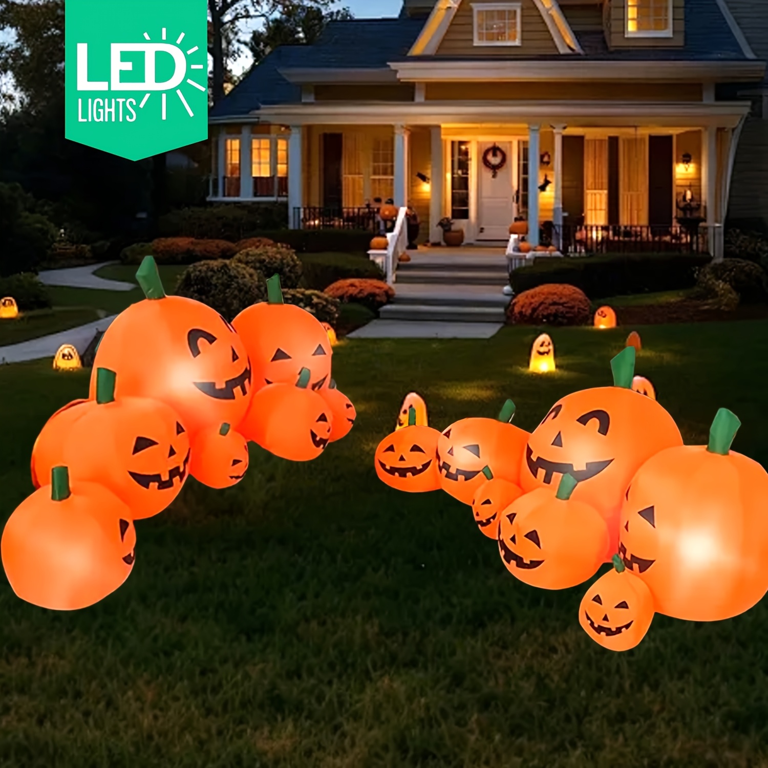 NEU eingetroffen: 7,5 Fuß groß – Halloween Pumpkin Decor Led Bewertung und Preis