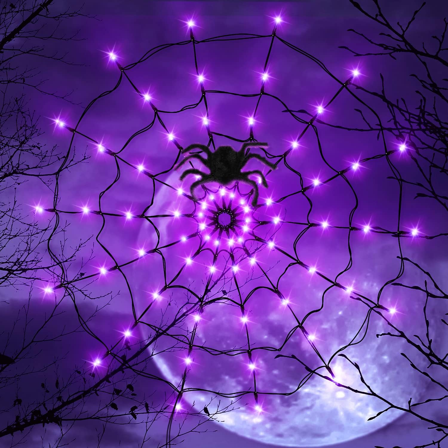 Halloween LED Lichterkette Gei – Spider Web Halloween Decoration Bewertung und Preis