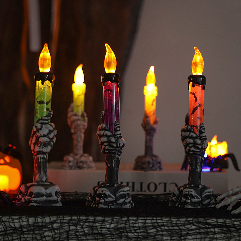 Halloween-Skeletthand-Kerzenli – Halloween Pumpkin Decor Led Bewertung und Preis