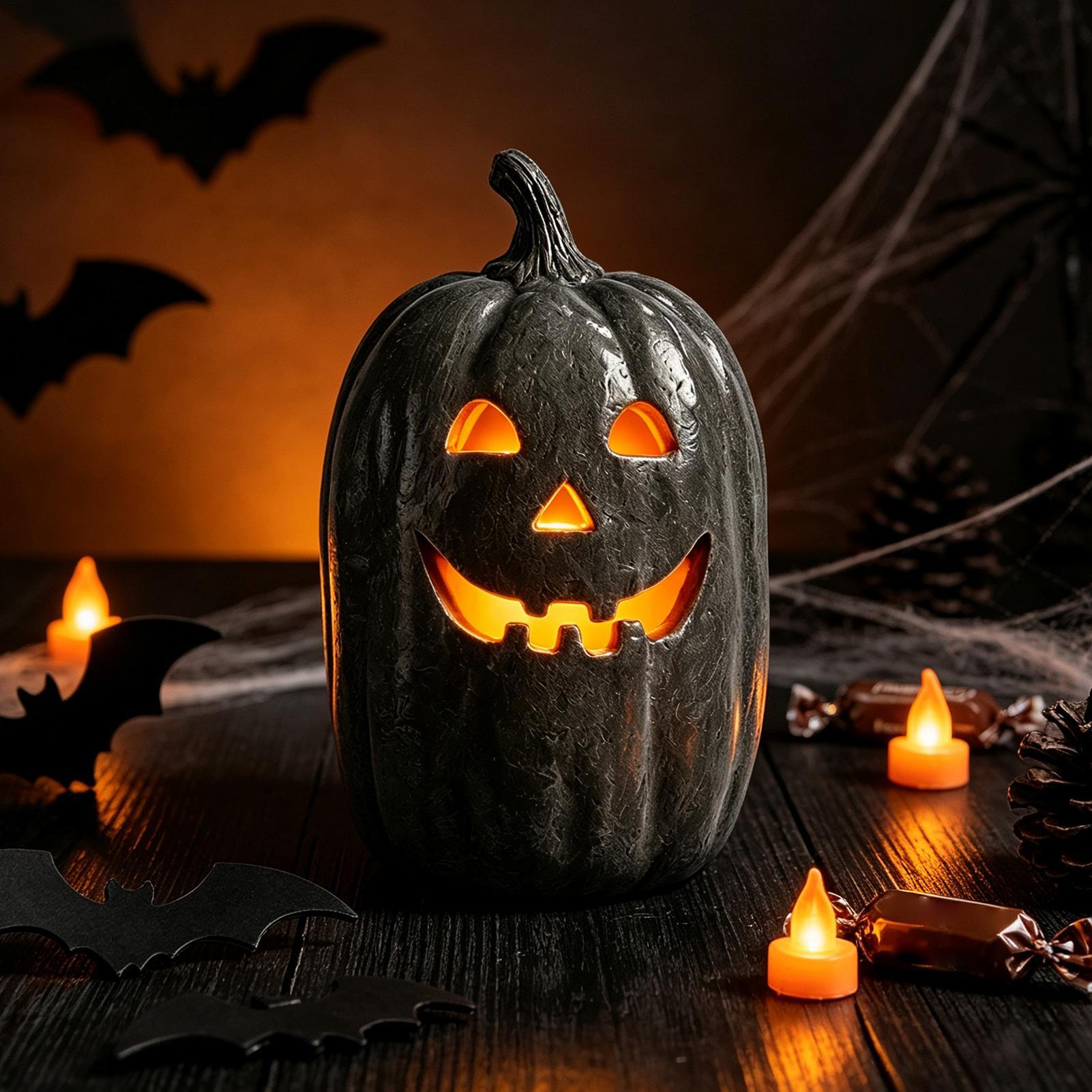 Halloween-Kürbis-Deko aus Kuns – Pumpkin Lantern Halloween Bewertung und Preis